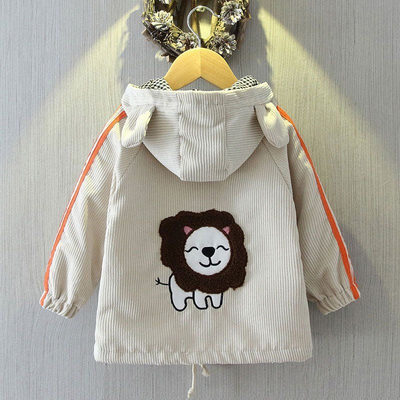 Boys lion printed jacket