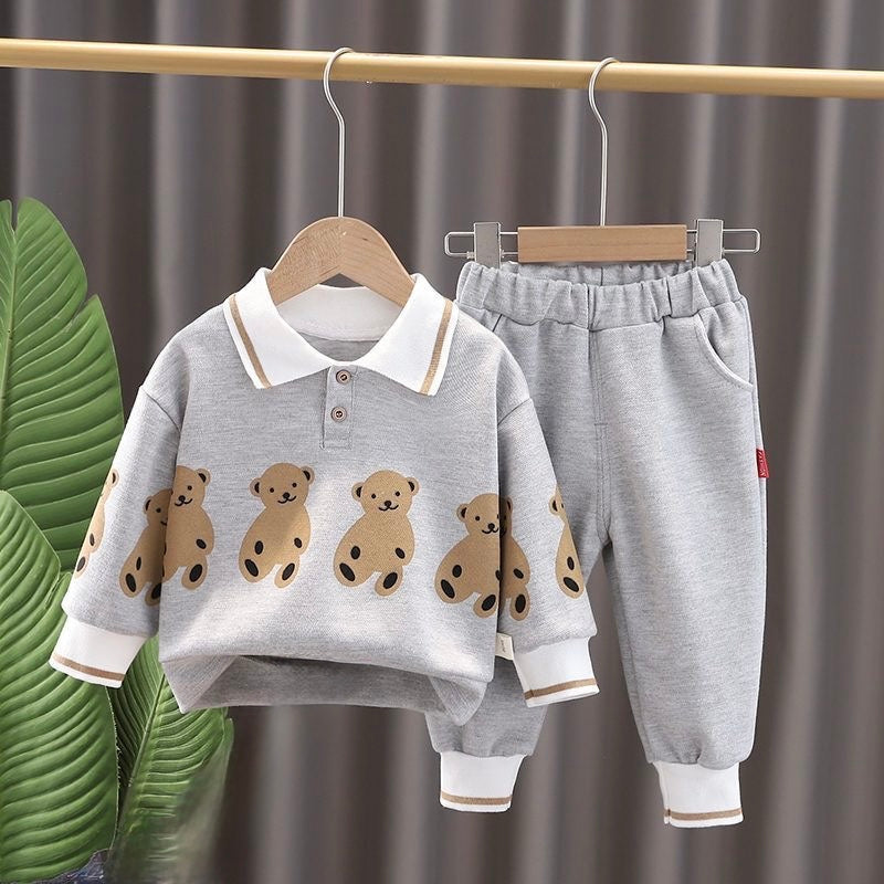 Boys Teddybear T-Shirt with Pant Set