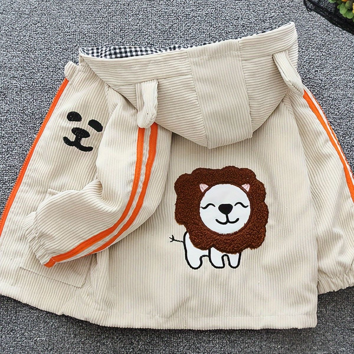 Boys lion printed jacket