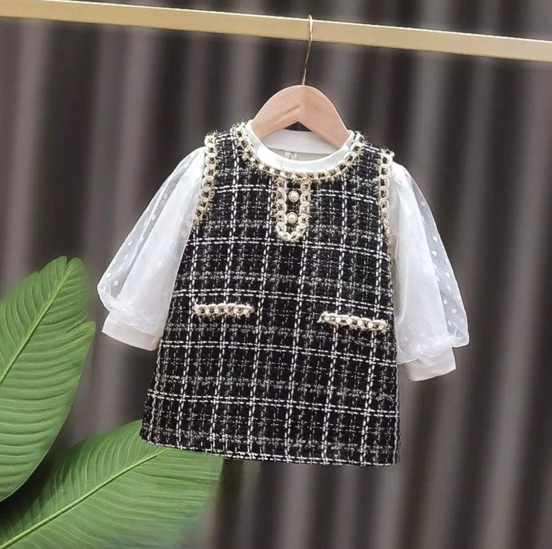 Girls Black Casual dress