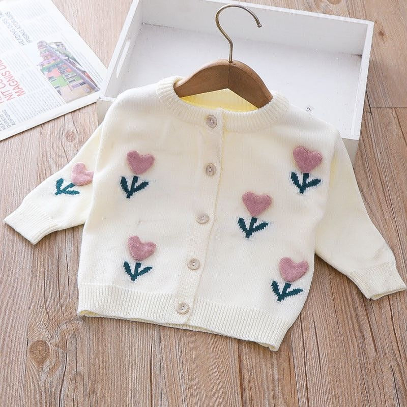 Knitted pink skirt with top set