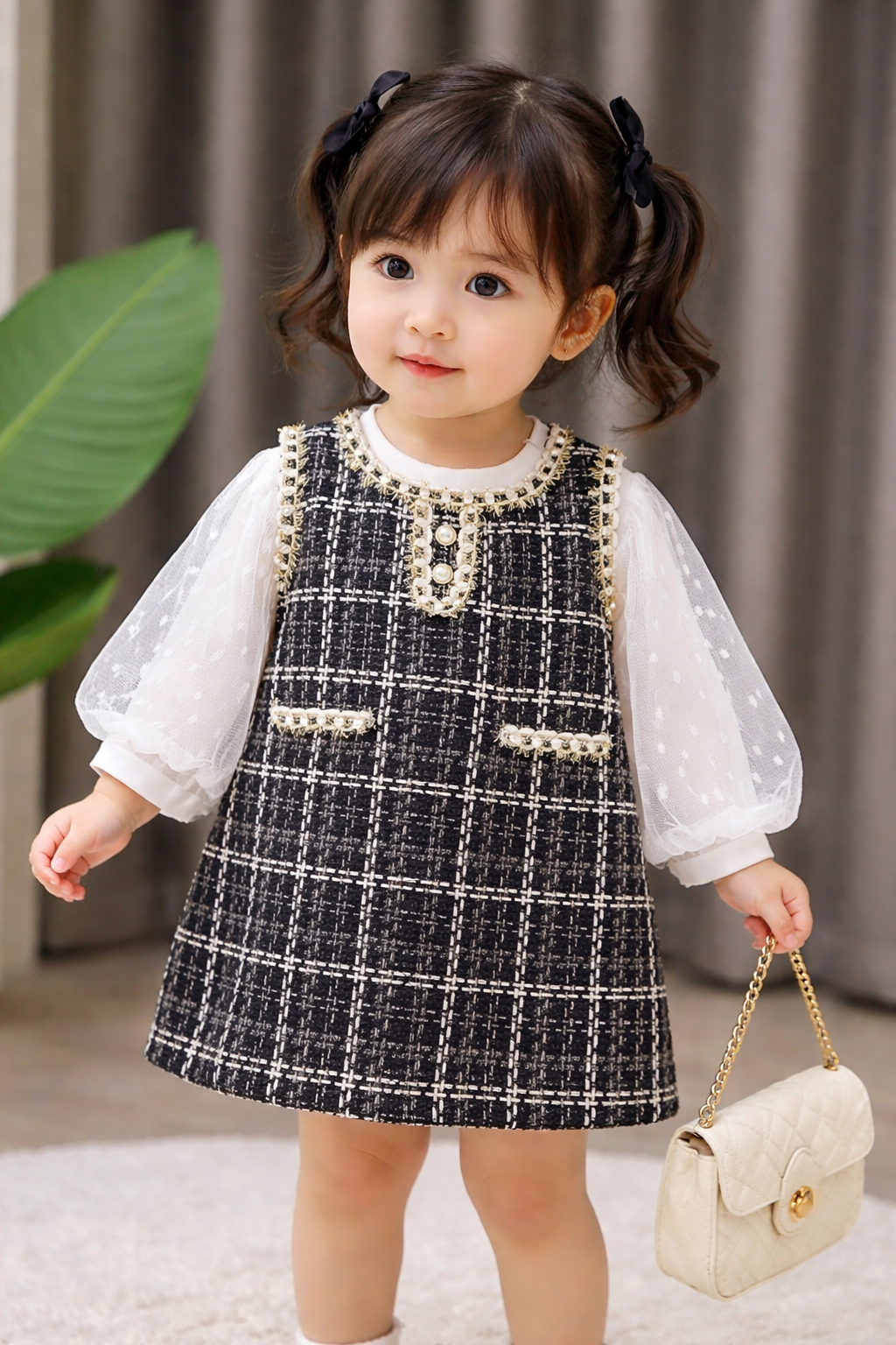 Girls Black Casual dress